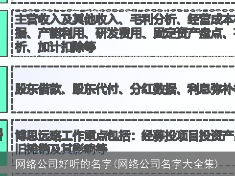 网络公司好听的名字(网络公司名字大全集)