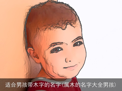 适合男孩带木字的名字(属木的名字大全男孩)