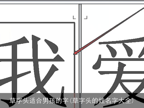 草字头适合男孩的字(草字头的姓名字大全)