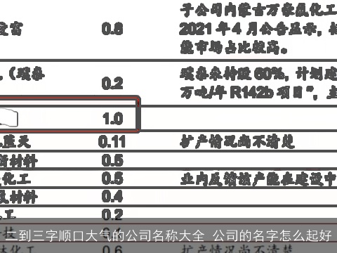 二到三字顺口大气的公司名称大全 公司的名字怎么起好