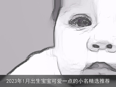 2023年1月出生宝宝可爱一点的小名精选推荐