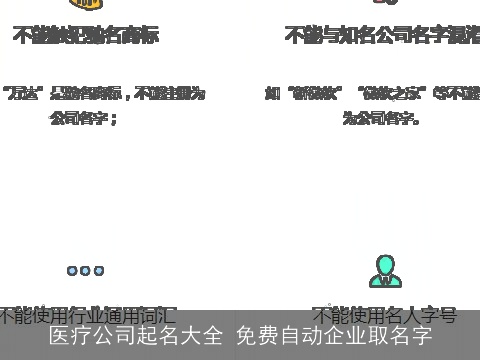 医疗公司起名大全 免费自动企业取名字