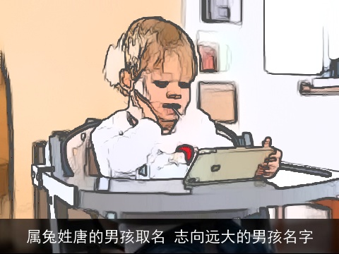 属兔姓唐的男孩取名 志向远大的男孩名字