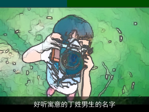 好听寓意的丁姓男生的名字