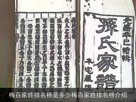 梅百家姓排名榜是多少梅百家姓排名榜介绍