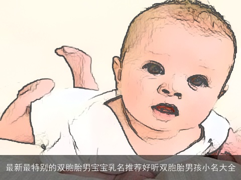最新最特别的双胞胎男宝宝乳名推荐好听双胞胎男孩小名大全