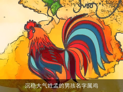 沉稳大气姓孟的男孩名字属鸡