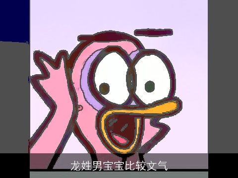 龙姓男宝宝比较文气