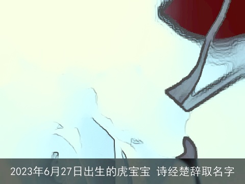 2023年6月27日出生的虎宝宝 诗经楚辞取名字
