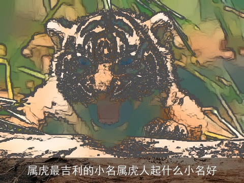 属虎最吉利的小名属虎人起什么小名好