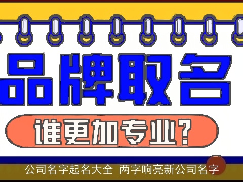 公司名字起名大全 两字响亮新公司名字 公司名字起名大全 两字响亮新公司名字