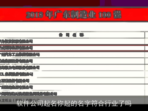 软件公司起名你起的名字符合行业了吗