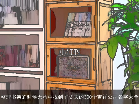 整理书架的时候无意中找到了丈夫的300个吉祥公司名字大全