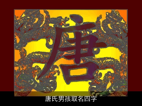 唐氏男孩取名四字