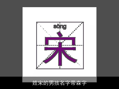 姓宋的男孩名字带森字