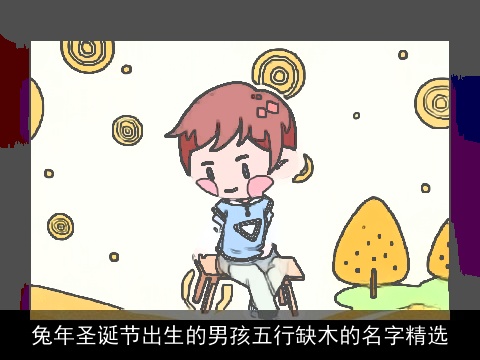 兔年圣诞节出生的男孩五行缺木的名字精选