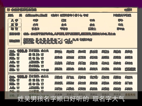 姓吴男孩名字顺口好听的 取名字大气