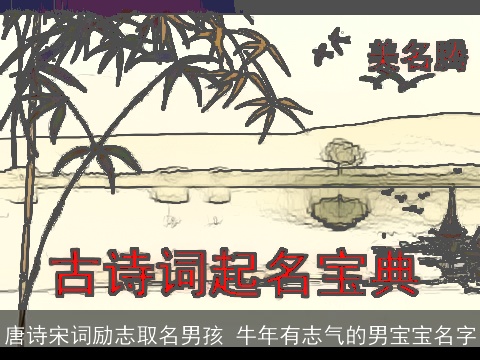 唐诗宋词励志取名男孩 龙年有志气的男宝宝名字