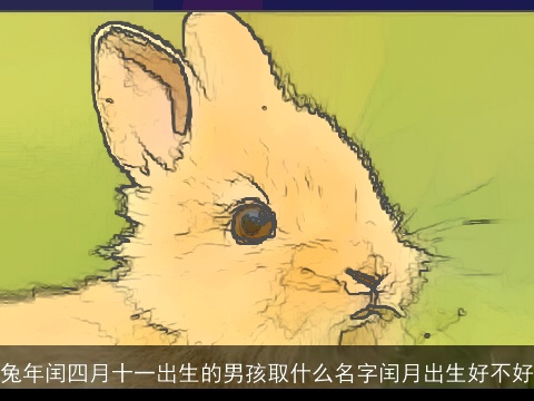 兔年闰四月十一出生的男孩取什么名字闰月出生好不好