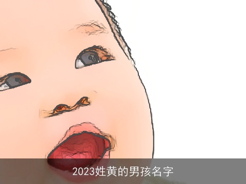 2023姓黄的男孩名字