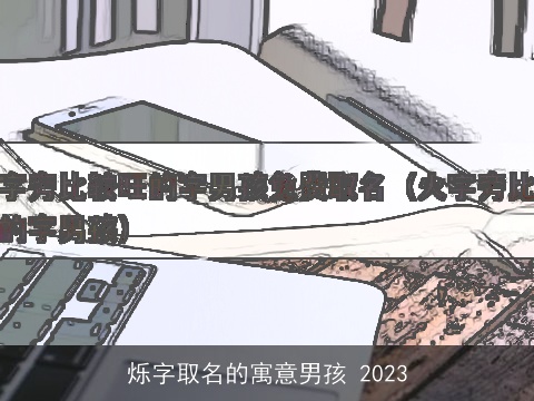 烁字取名的寓意男孩 2023
