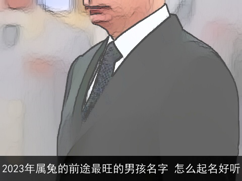 2023年属兔的前途最旺的男孩名字 怎么起名好听