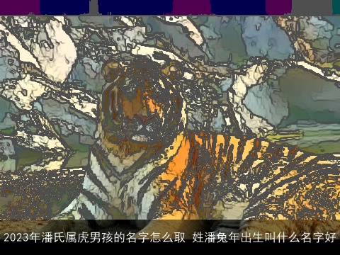 2023年潘氏属虎男孩的名字怎么取 姓潘兔年出生叫什么名字好