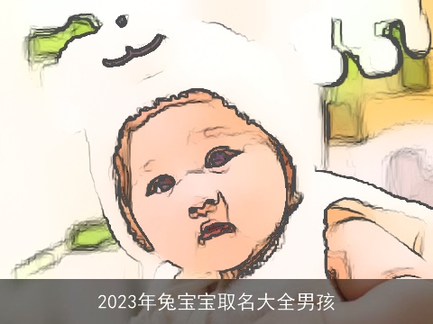 2023年兔宝宝取名大全男孩