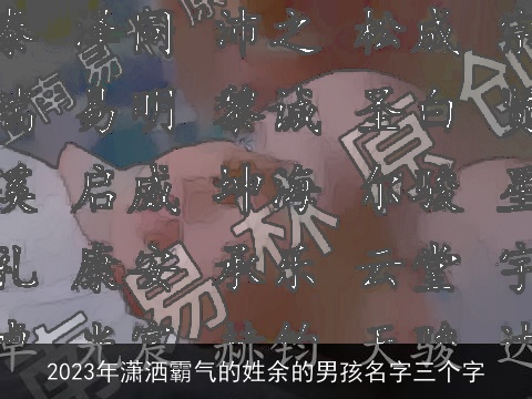 2023年潇洒霸气的姓余的男孩名字三个字