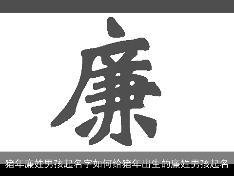 龙年廉姓男孩起名字如何给龙年出生的廉姓男孩起名