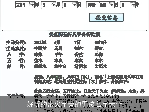 好听的带火字旁的男孩名字大全