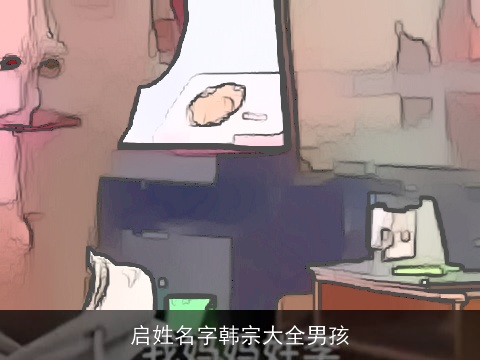 启姓名字韩宗大全男孩