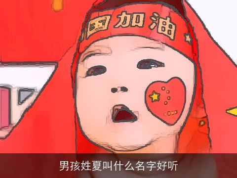 男孩姓夏叫什么名字好听