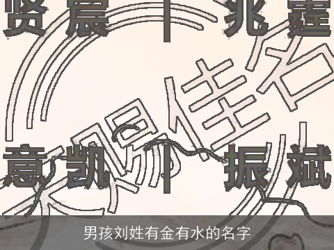 男孩刘姓有金有水的名字