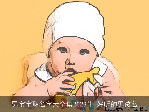 男宝宝取名字大全集2023牛 好听的男孩名