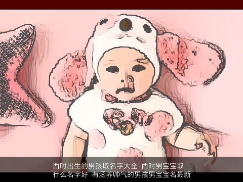 酉时出生的男孩取名字大全 酉时男宝宝取什么名字好 有涵养帅气的男孩男宝宝名最新