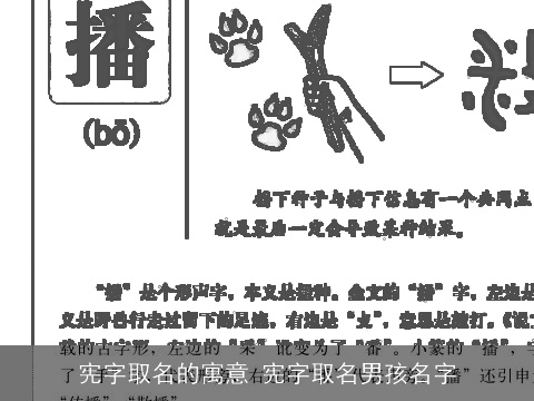 宪字取名的寓意 宪字取名男孩名字