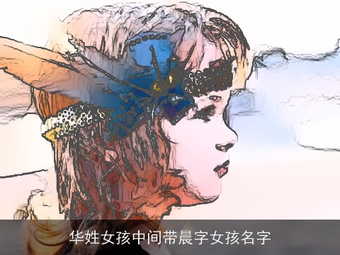华姓女孩中间带晨字女孩名字
