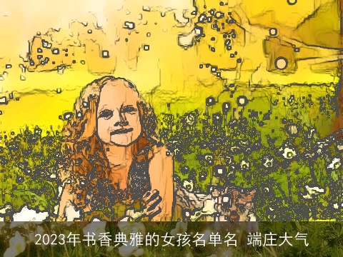 2023年书香典雅的女孩名单名 端庄大气