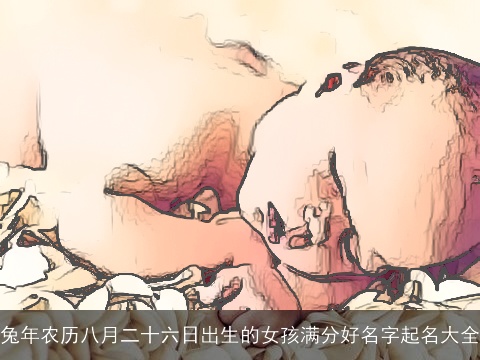 兔年农历八月二十六日出生的女孩满分好名字起名大全