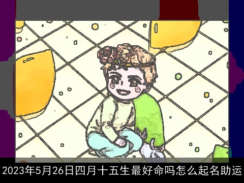 2023年5月26日四月十五生最好命吗怎么起名助运