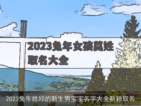 2023兔年姓邱的新生男宝宝名字大全新颖取名