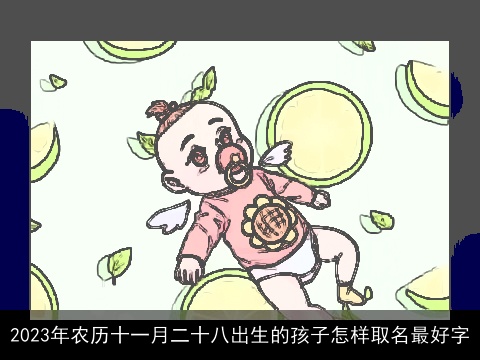 2023年农历十一月二十八出生的孩子怎样取名最好字