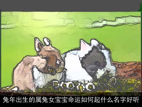 兔年出生的属兔女宝宝命运如何起什么名字好听