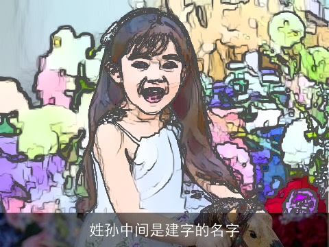 姓孙中间是建字的名字