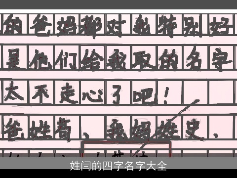 姓闫的四字名字大全