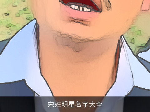 宋姓明星名字大全