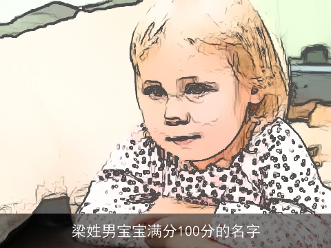 梁姓男宝宝满分100分的名字