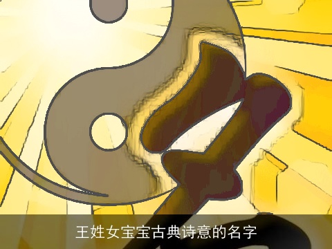 王姓女宝宝古典诗意的名字