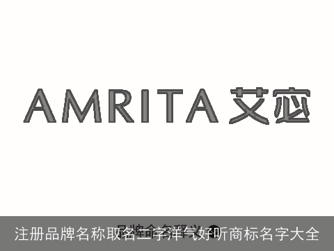 注册品牌名称取名二字洋气好听商标名字大全